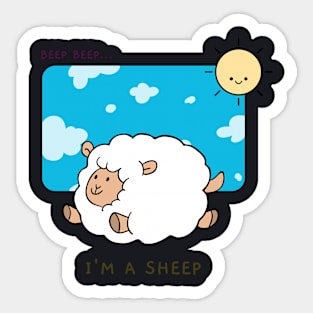 Iam a sheep Sticker